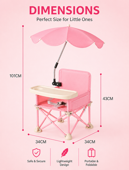 Deluxe Portable Baby Beach Chair
